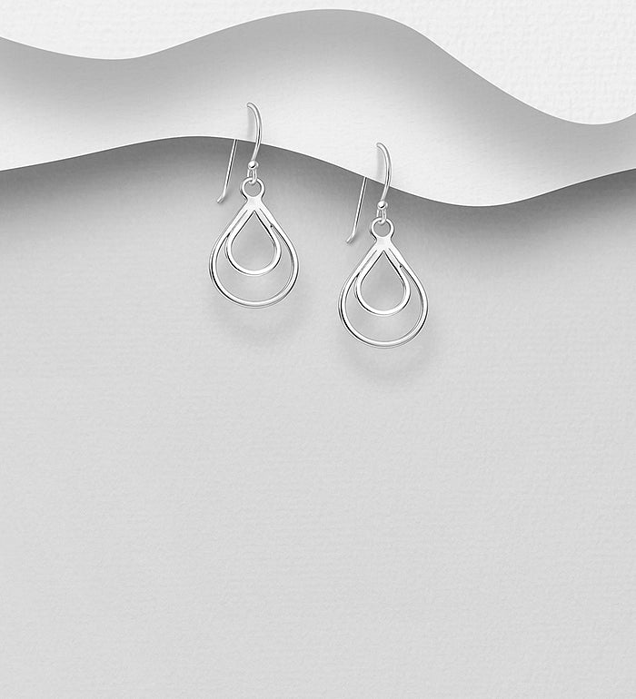 925 Sterling Silver Leaf Earrings