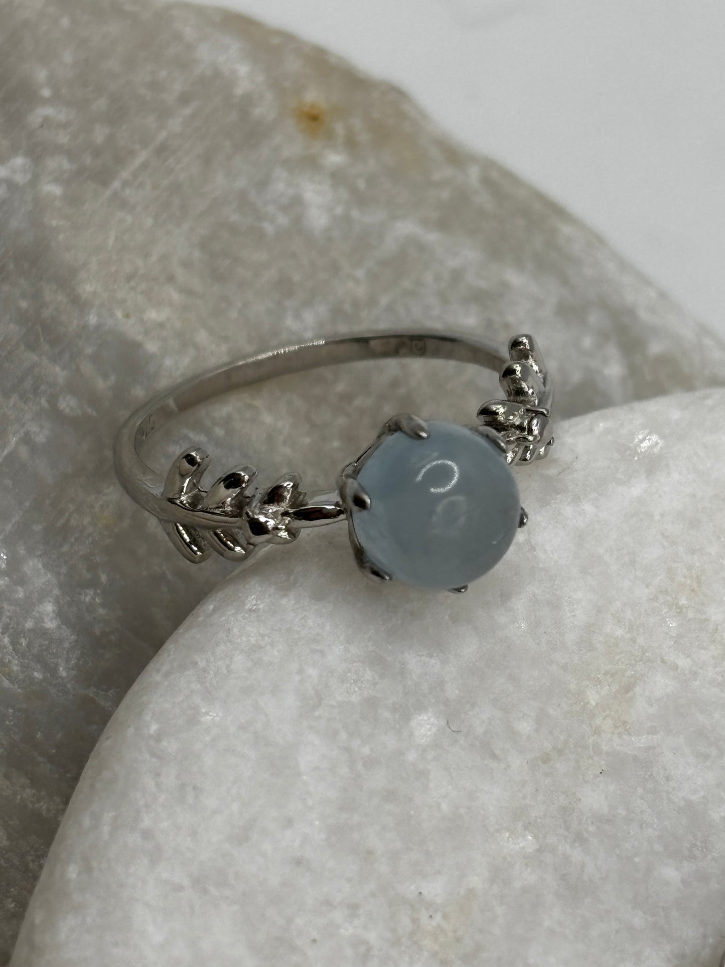 Genuine 925 Sterling Silver Aquamarine Set - Ring, Earrings & Pendant