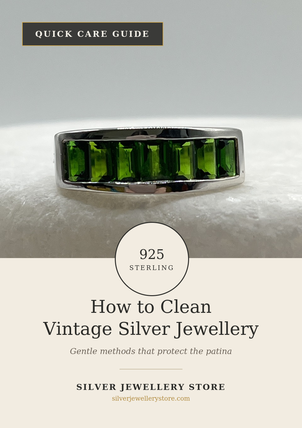 How to Care for Vintage Silver Jewellery