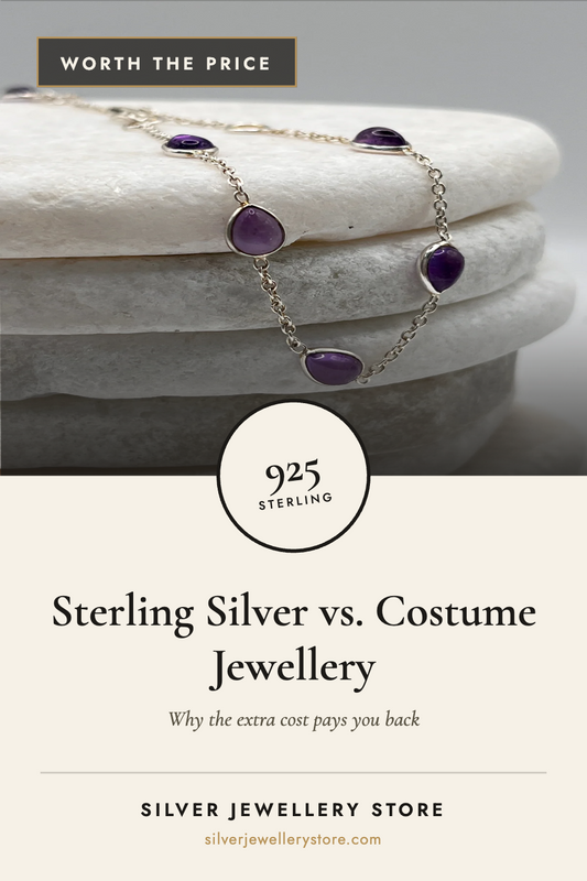 benefits of buying sterling silver jewellery at a higher price than costume jewellery