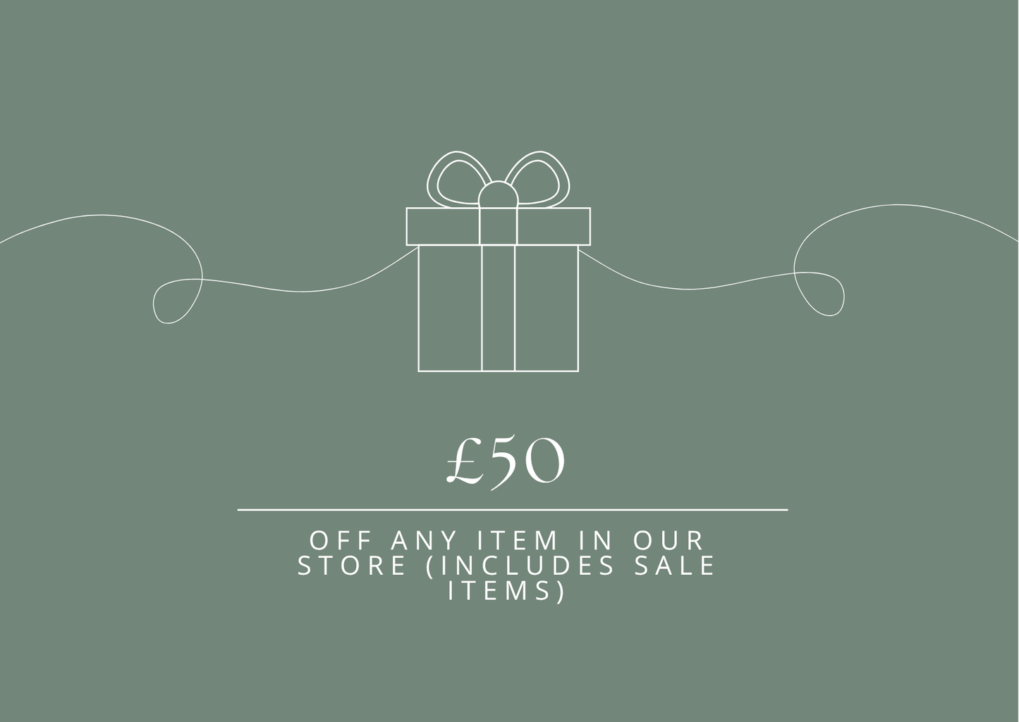 Silver Jewellery Store Gift Card