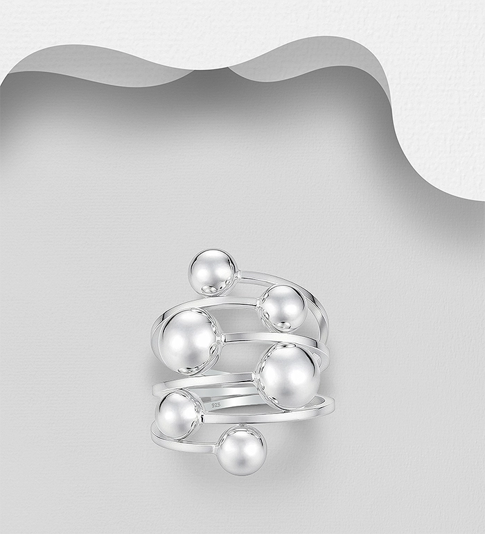 925 Sterling Silver Ball Ring