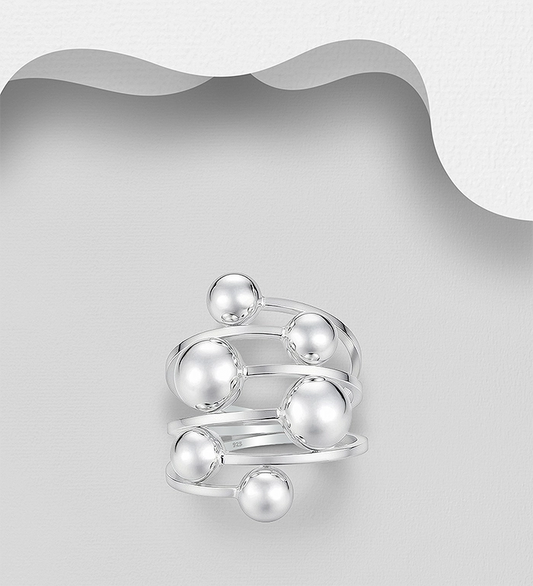 925 Sterling Silver Ball Ring