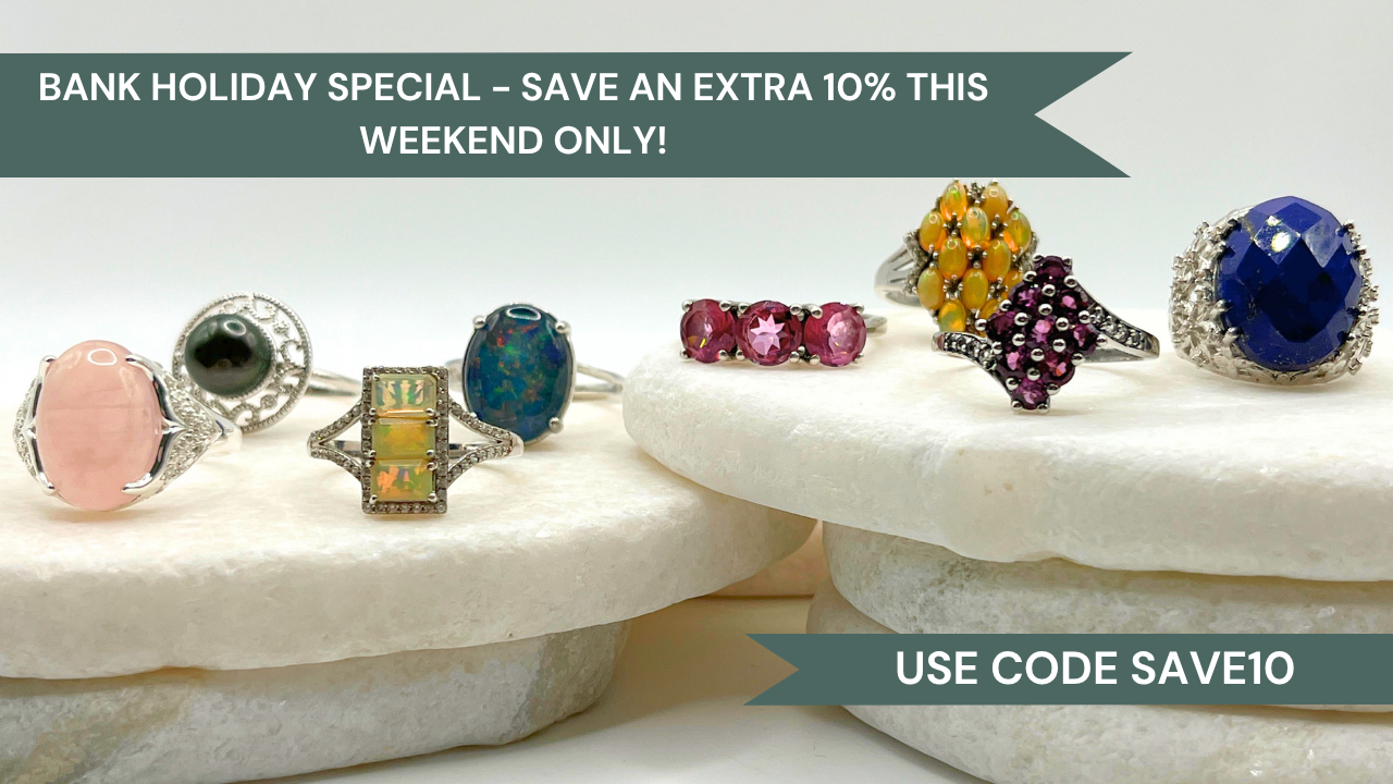 Collection of colourful vintage 925 sterling silver gemstone rings