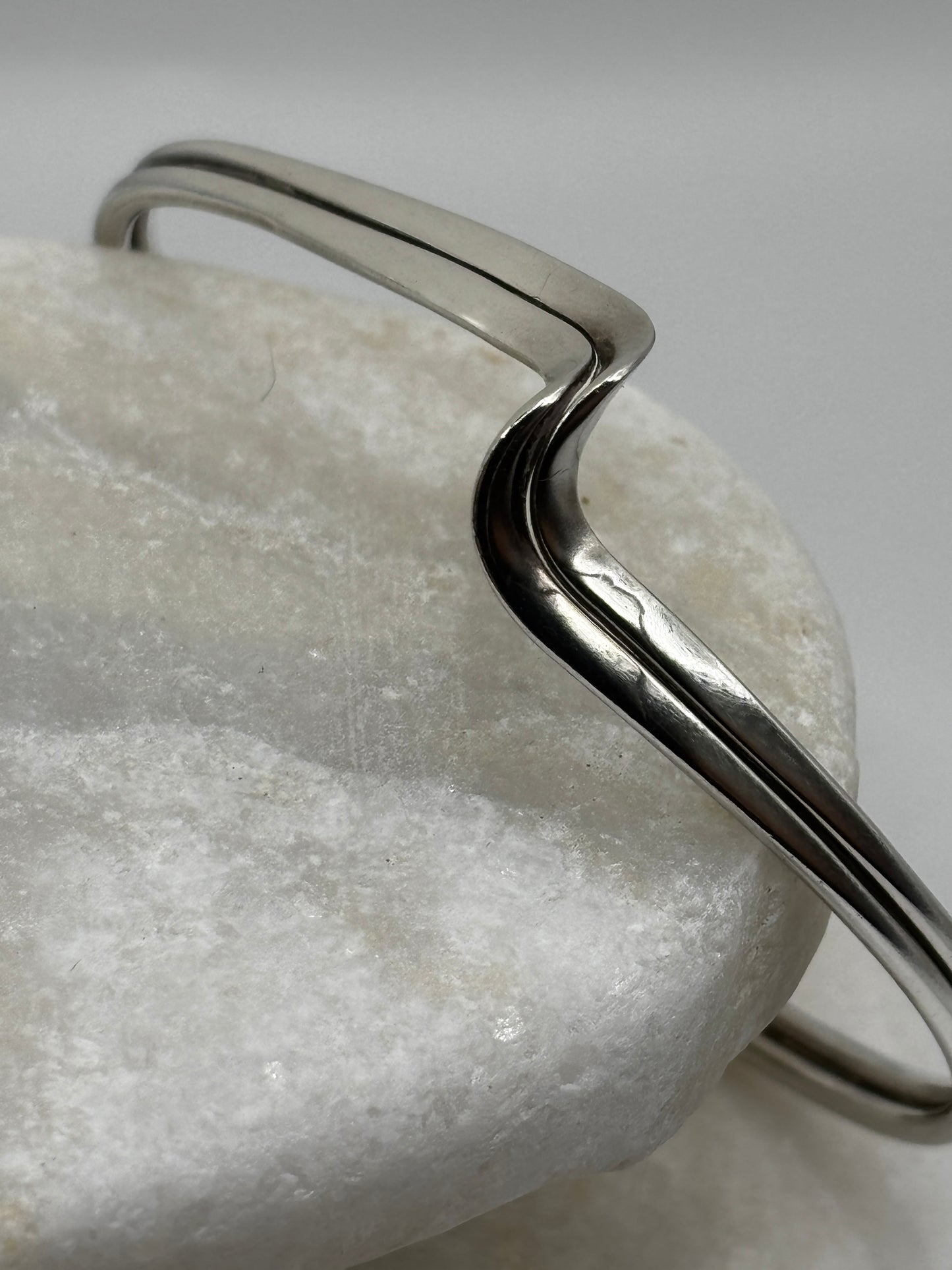 925 Sterling Silver Cuff Twist Bangle