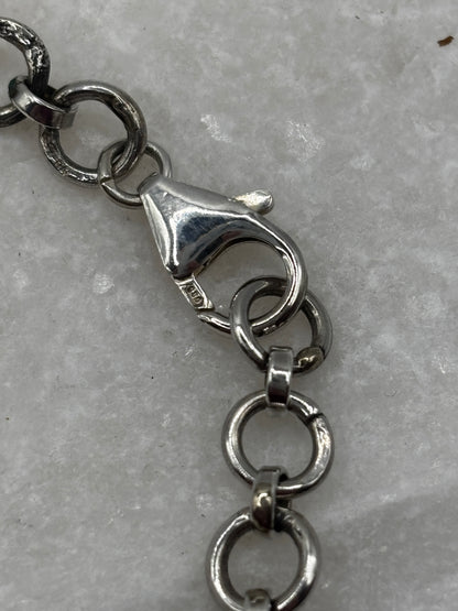 Vintage 925 Sterling Silver Oval Turquoise Bracelet