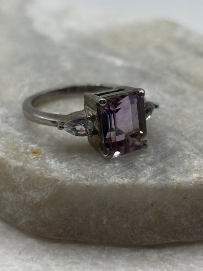 925 Sterling Silver Ametrine Doublet Ring - Size O
