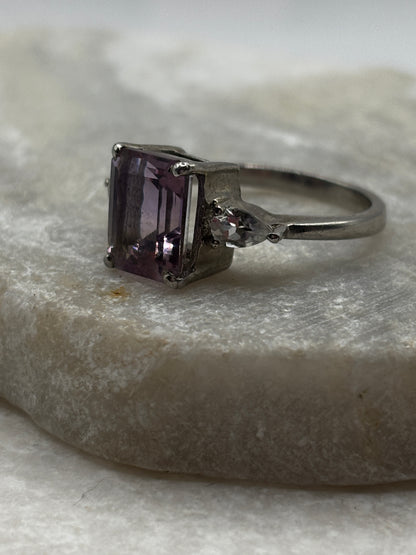 925 Sterling Silver Ametrine Doublet Ring - Size O