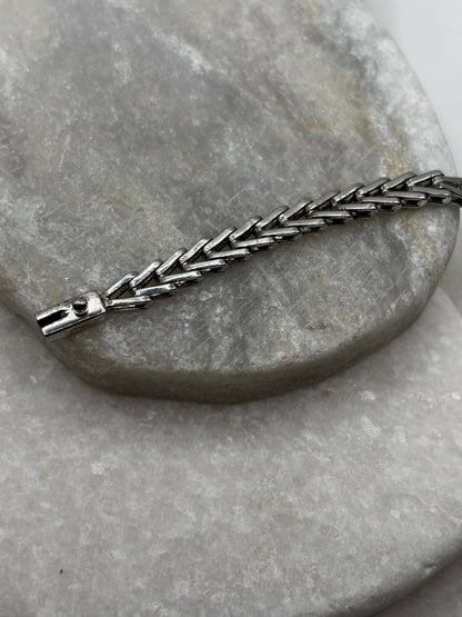 925 Sterling Silver Ruby Bracelet - 12cts - 19cm