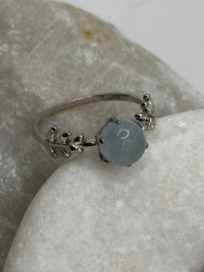 Genuine 925 Sterling Silver Aquamarine Set - Ring, Earrings & Pendant