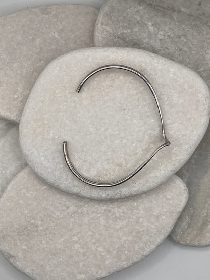 925 Sterling Silver Two Strand Cuffed Bangle