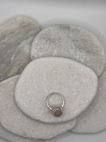 925 Sterling Silver Golden Rutile Cabochon Size S