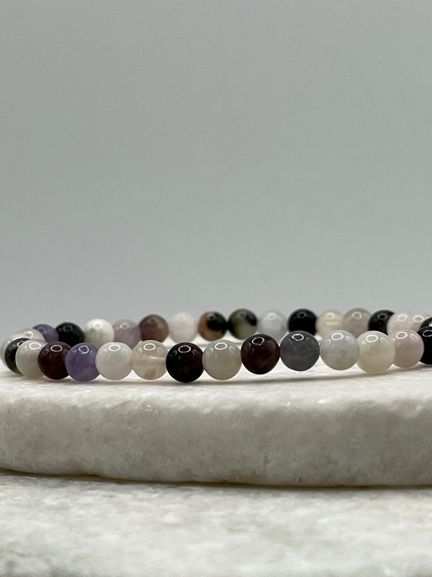 Handmade Unicorn Tourmaline Beaded Bracelet - 6mm