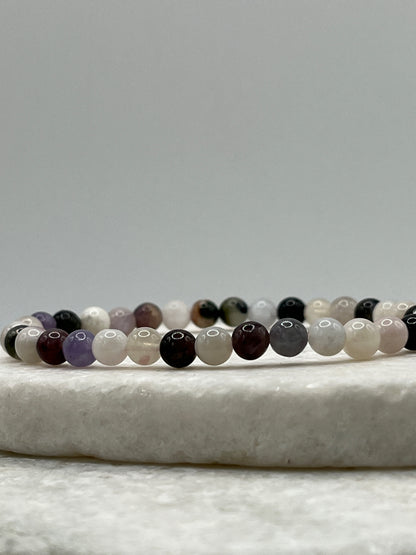 Handmade Unicorn Tourmaline Beaded Bracelet - 6mm