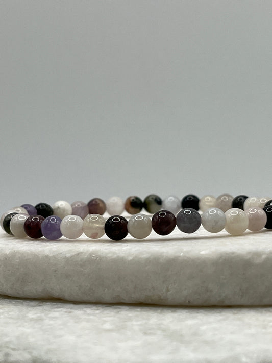 Handmade Unicorn Tourmaline Beaded Bracelet - 6mm