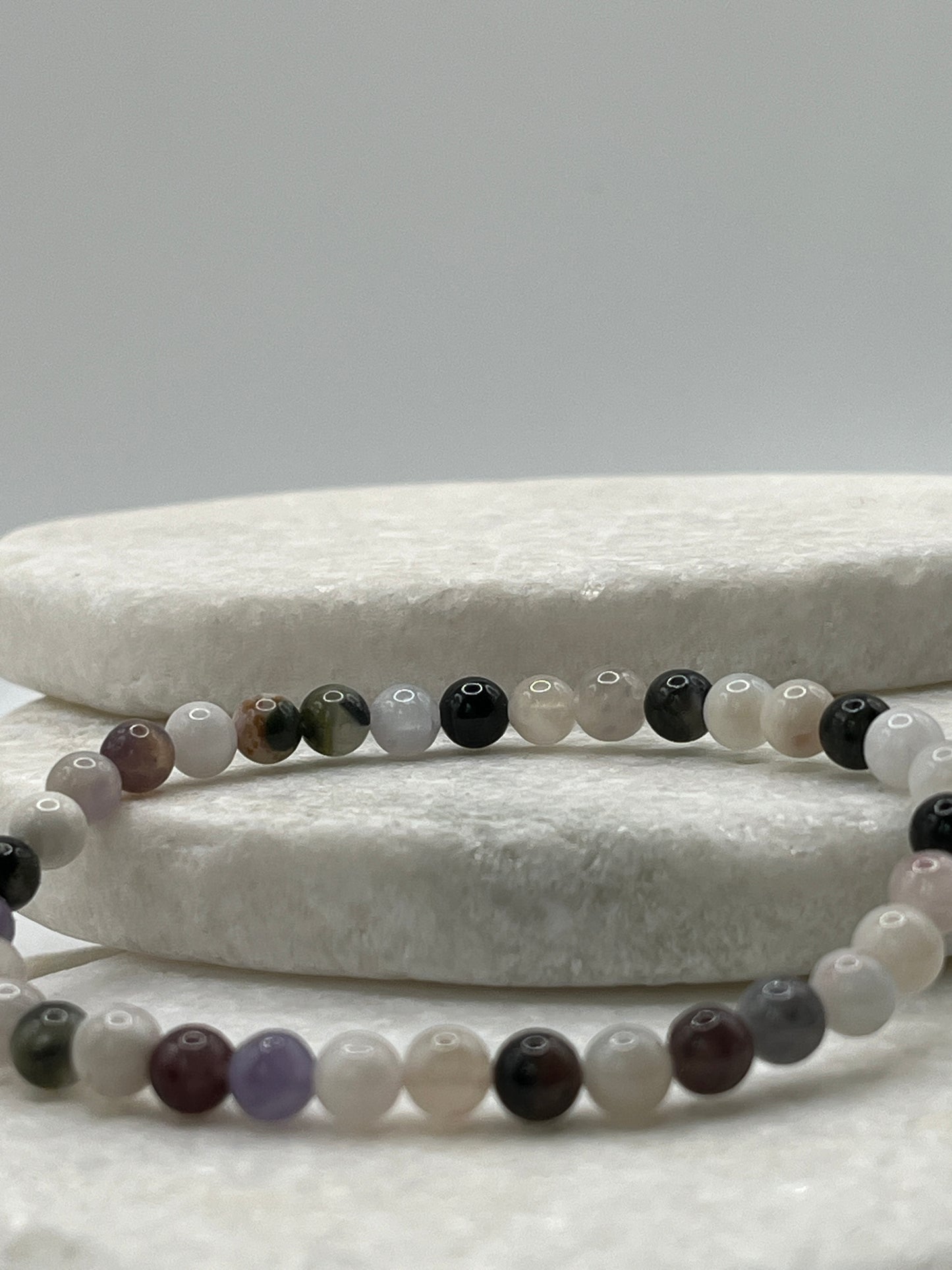 Handmade Unicorn Tourmaline Beaded Bracelet - 6mm