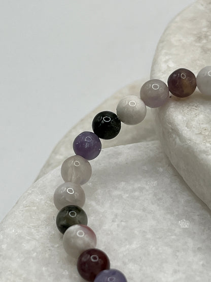 Handmade Unicorn Tourmaline Beaded Bracelet - 6mm
