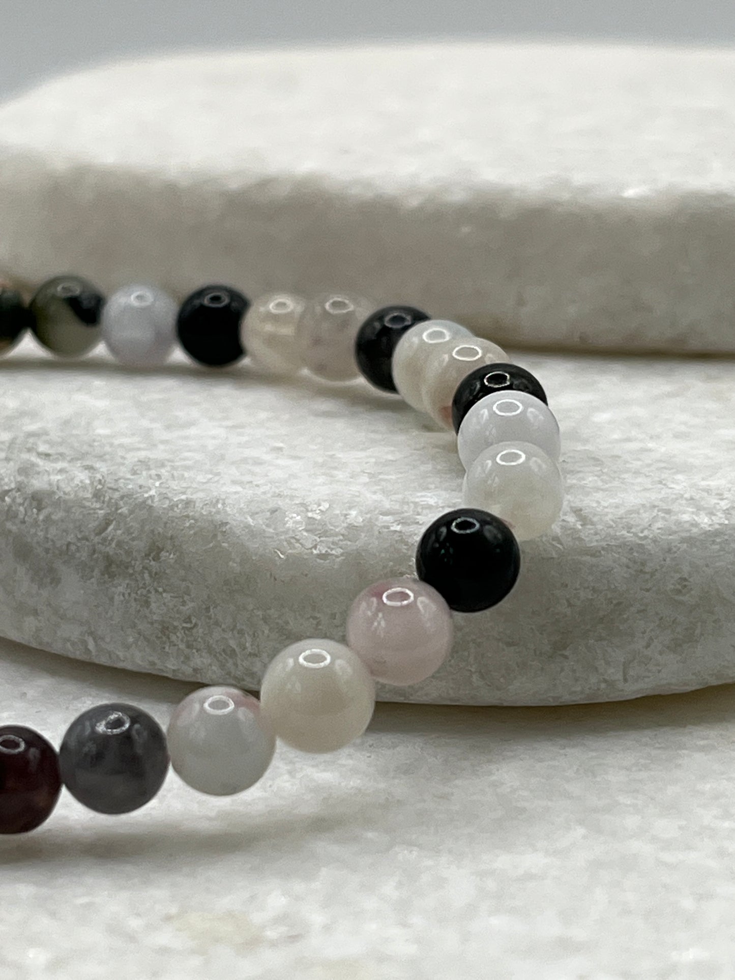 Handmade Unicorn Tourmaline Beaded Bracelet - 6mm