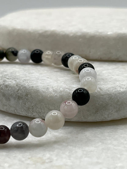 Handmade Unicorn Tourmaline Beaded Bracelet - 6mm