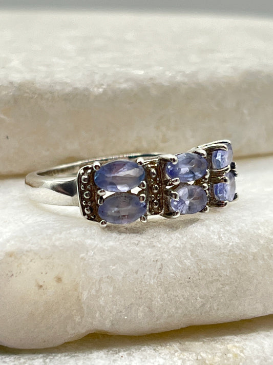 925 Sterling Silver AA Tanzanite Ring - Size O