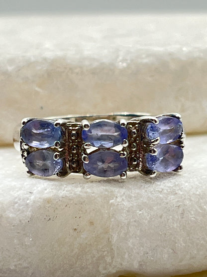 925 Sterling Silver AA Tanzanite Ring - Size O