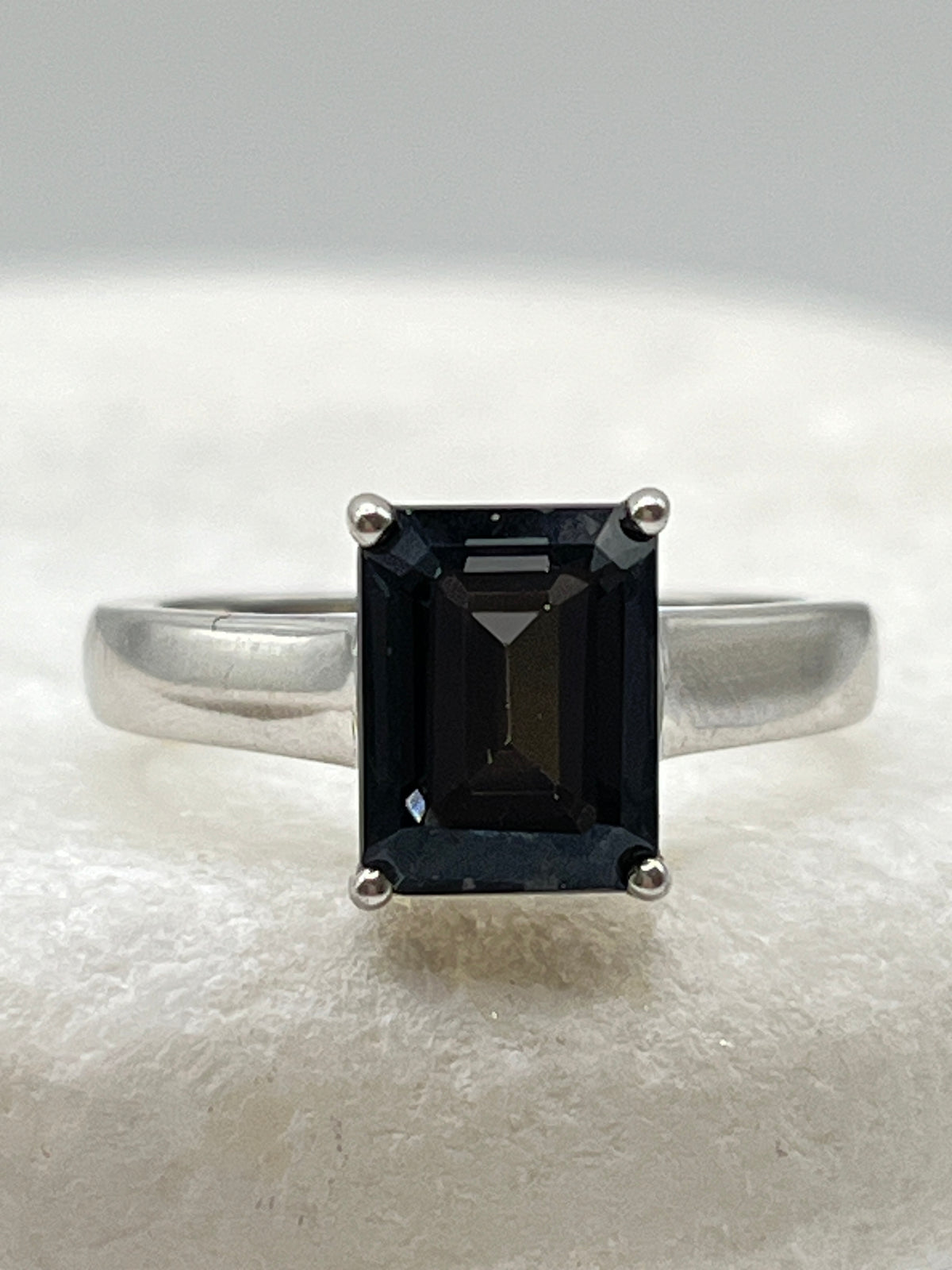 925 Sterilng Silver Marambaia Black Topaz Ring - Size M