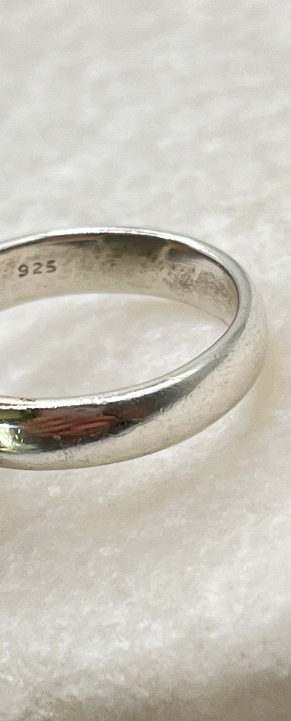 Vintage 925 Sterling Silver Drusy Ring - Size O