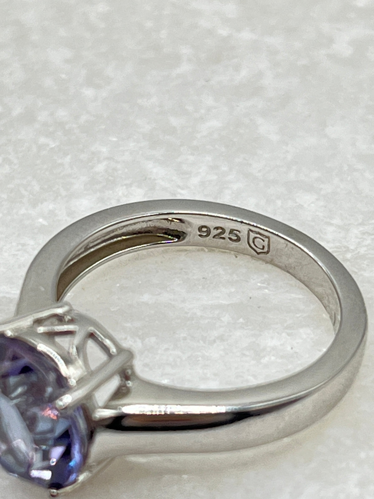 925 Sterling Silver Marambaia Violet Topaz Ring - Size M