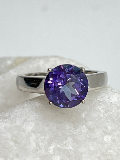 925 Sterling Silver Marambaia Violet Topaz Ring - Size M