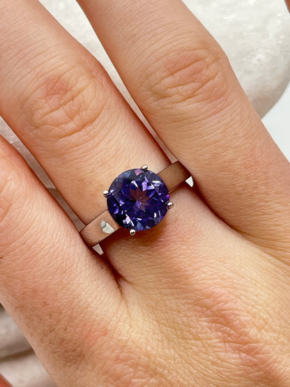 925 Sterling Silver Marambaia Violet Topaz Ring - Size M