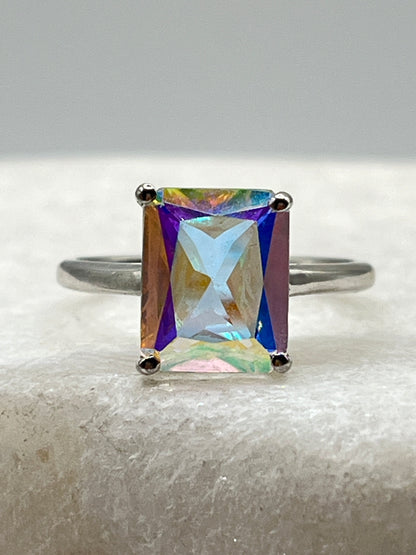 925 Sterling Silver Mercury Mystic Topaz Ring - Size M