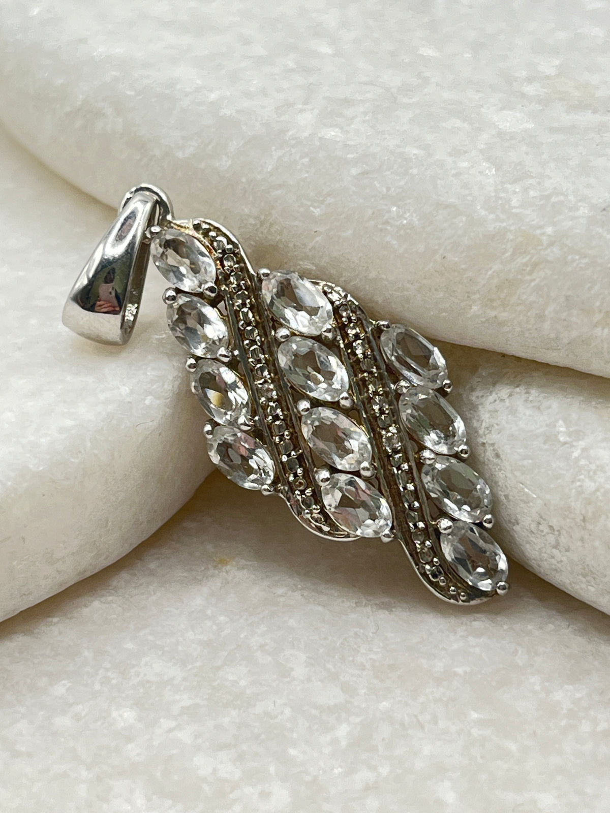 925 Sterling Silver Goshenite Pendant