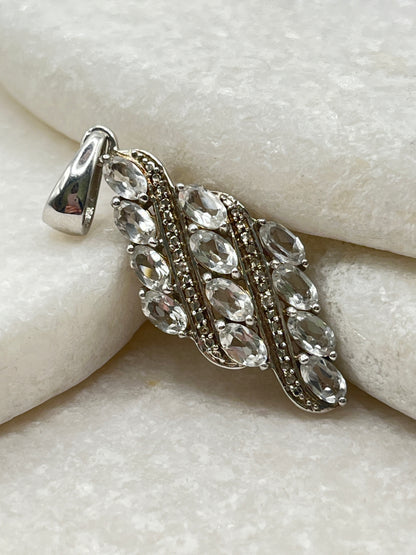 925 Sterling Silver Goshenite Pendant