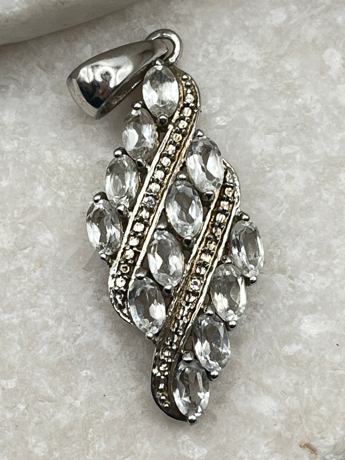 925 Sterling Silver Goshenite Pendant