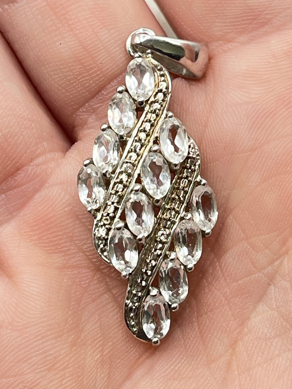 925 Sterling Silver Goshenite Pendant