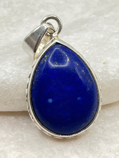 925 Sterling Silver Lapis Lazuli Pendant
