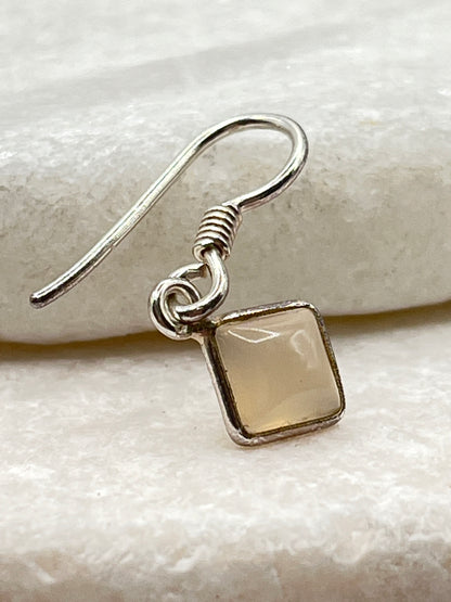 925 Sterling Silver Rose Quartz Earrings