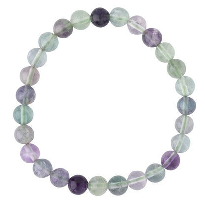 Handmade Fluorite Beaded Bracelet - 6mm