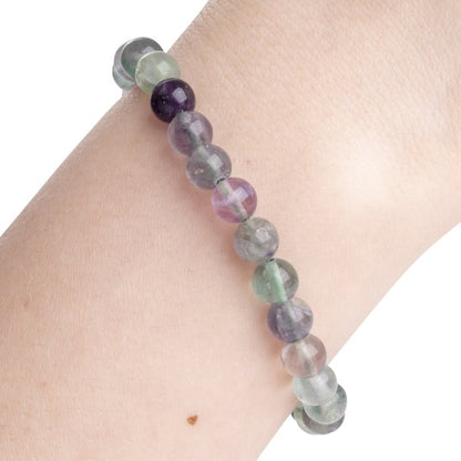 Handmade Fluorite Beaded Bracelet - 6mm