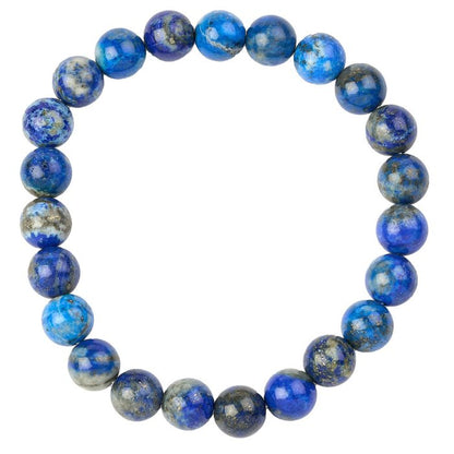 Handmade Lapis Lazuli Beaded Bracelet - 8mm